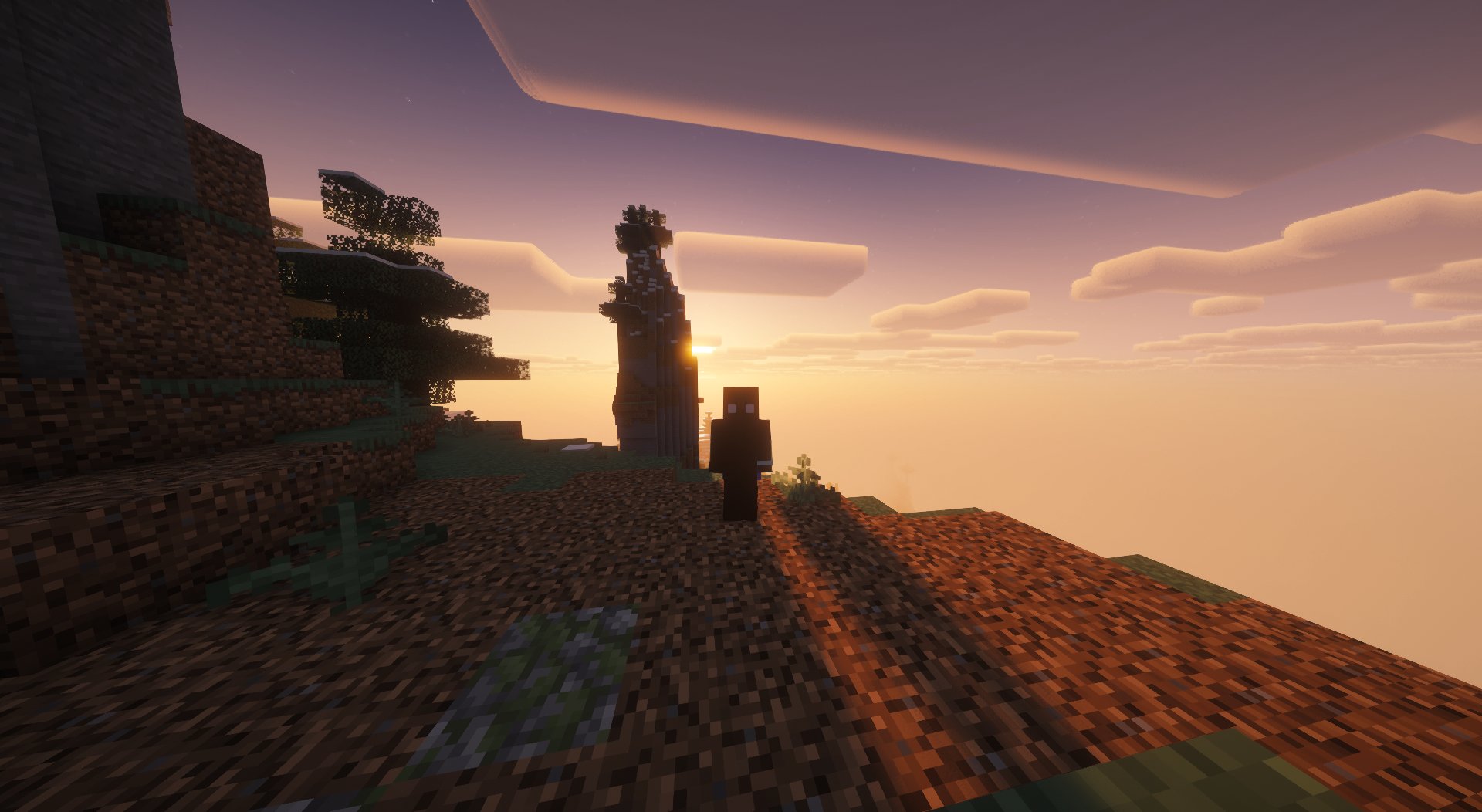 Two players watching the sunset